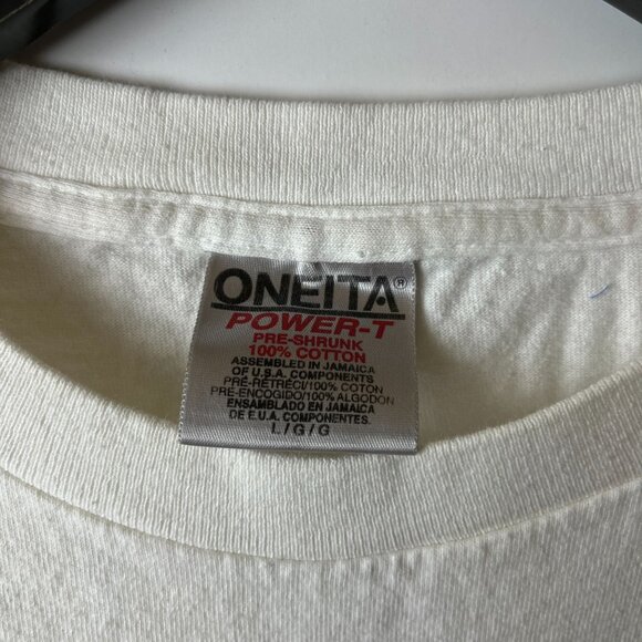 LFMS Music T Shirt Vintage 90s Adult White Medium M Graphic Tee - Picture 4 of 12